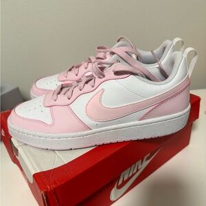 Nike White and Pink Athletic Shoes